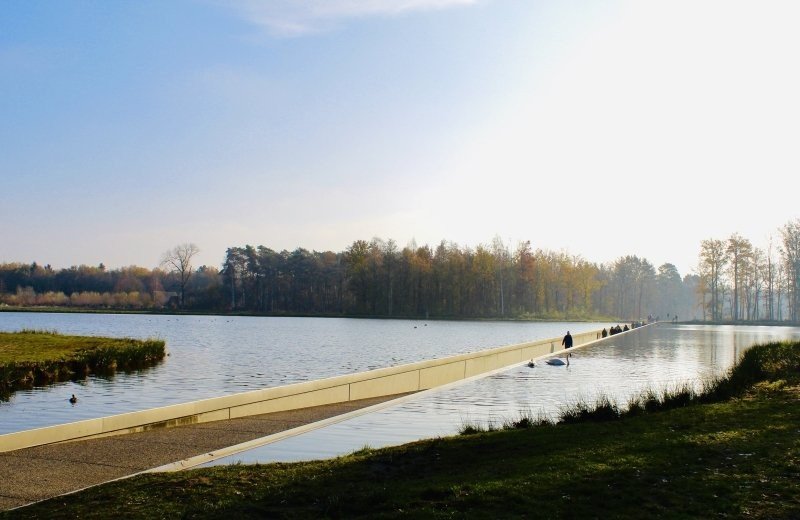Familiepark goolderheide domein bokrijk fietsen door het water