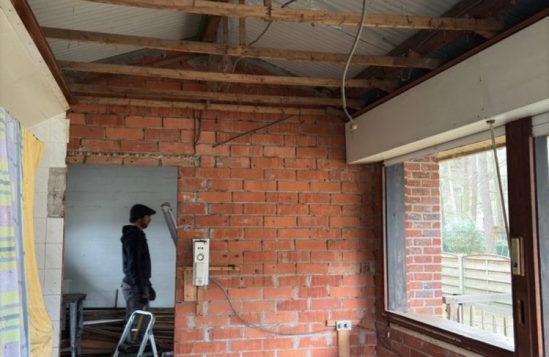 Renovation of snack bar at the campsite