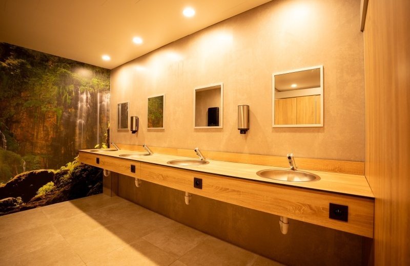 Renovated sanitary facilities