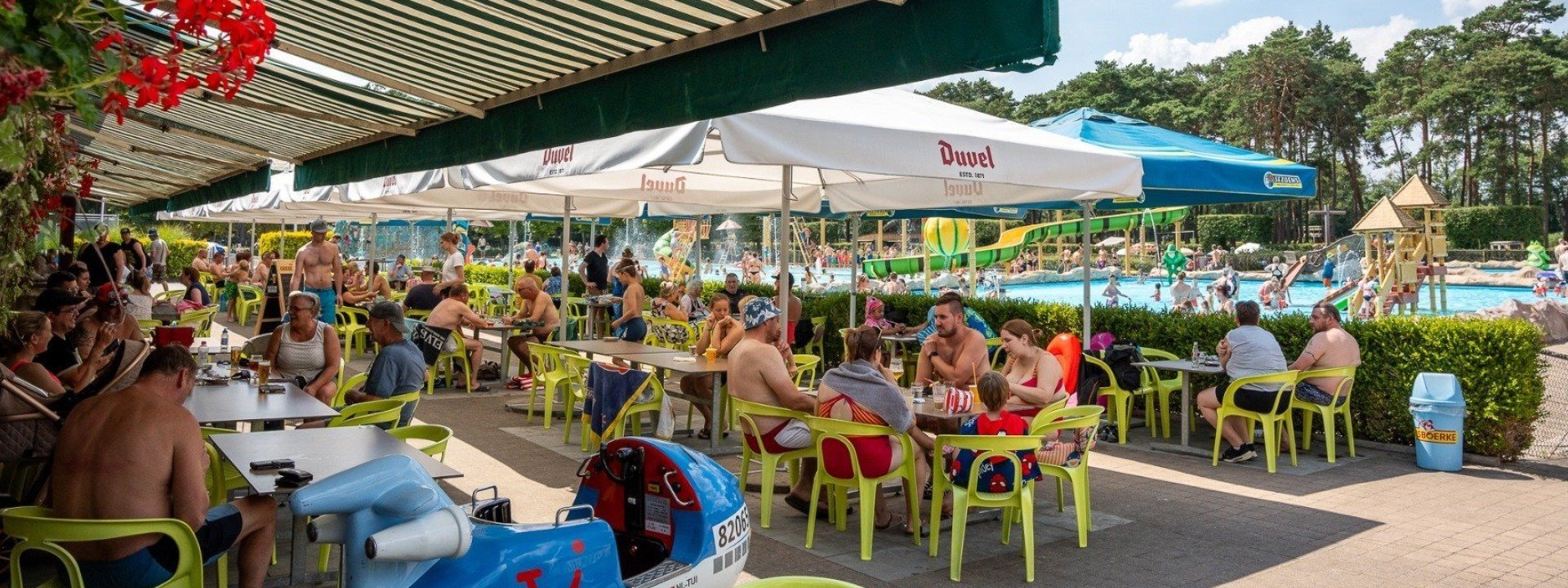 Settle down in our bicycle café-brasserie